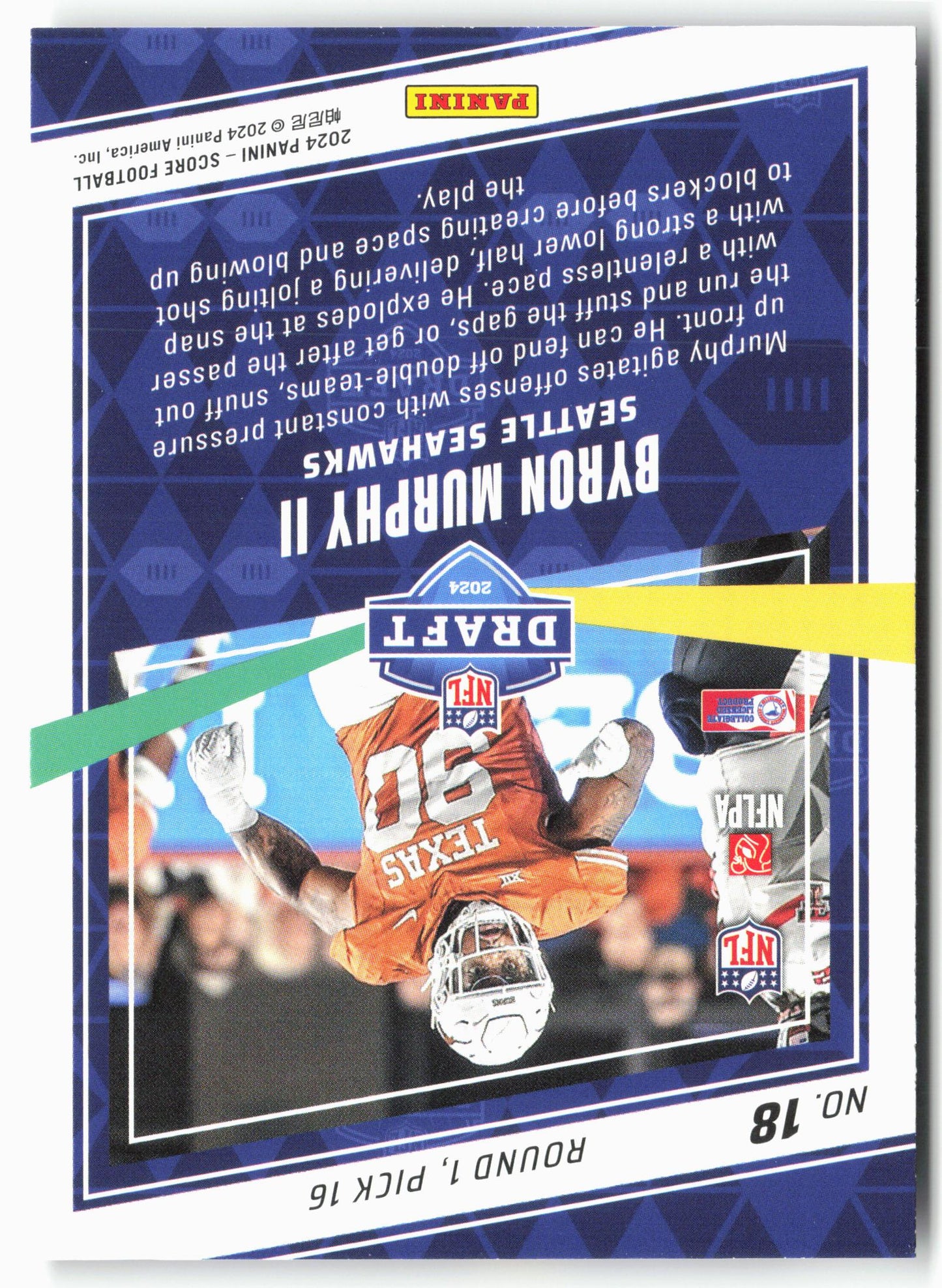 2024 Score #18 Byron Murphy II NFL Draft