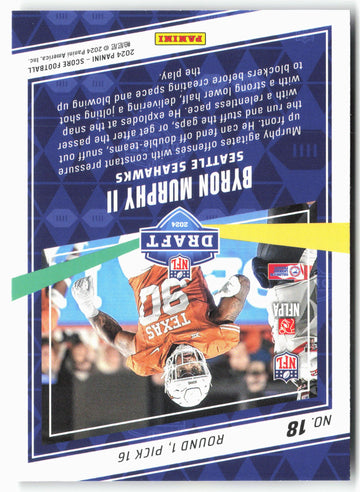 
2024 Score #18 Byron Murphy II NFL Draft