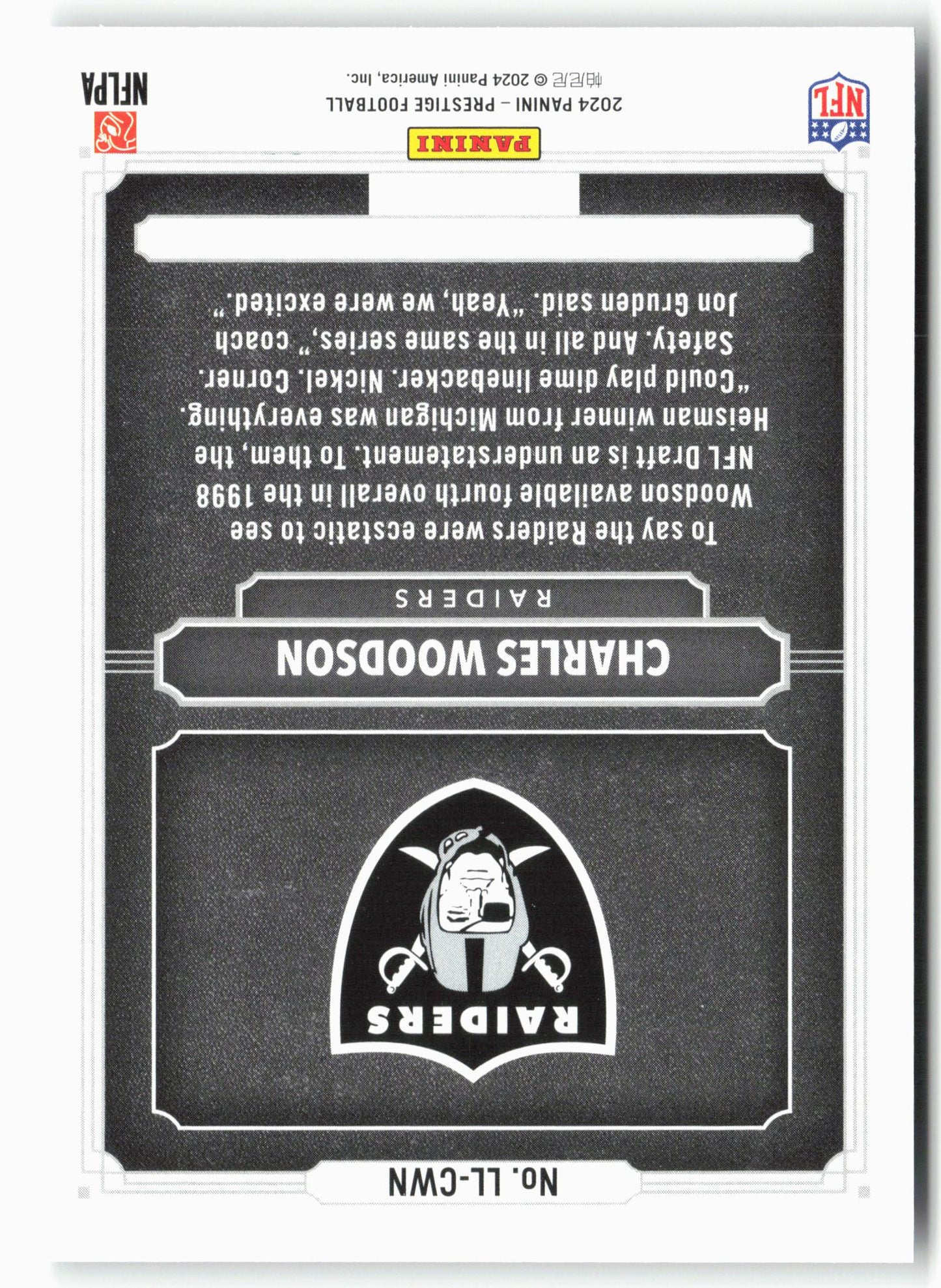 2024 Panini Prestige #LL-CWN Charles Woodson Living Legends