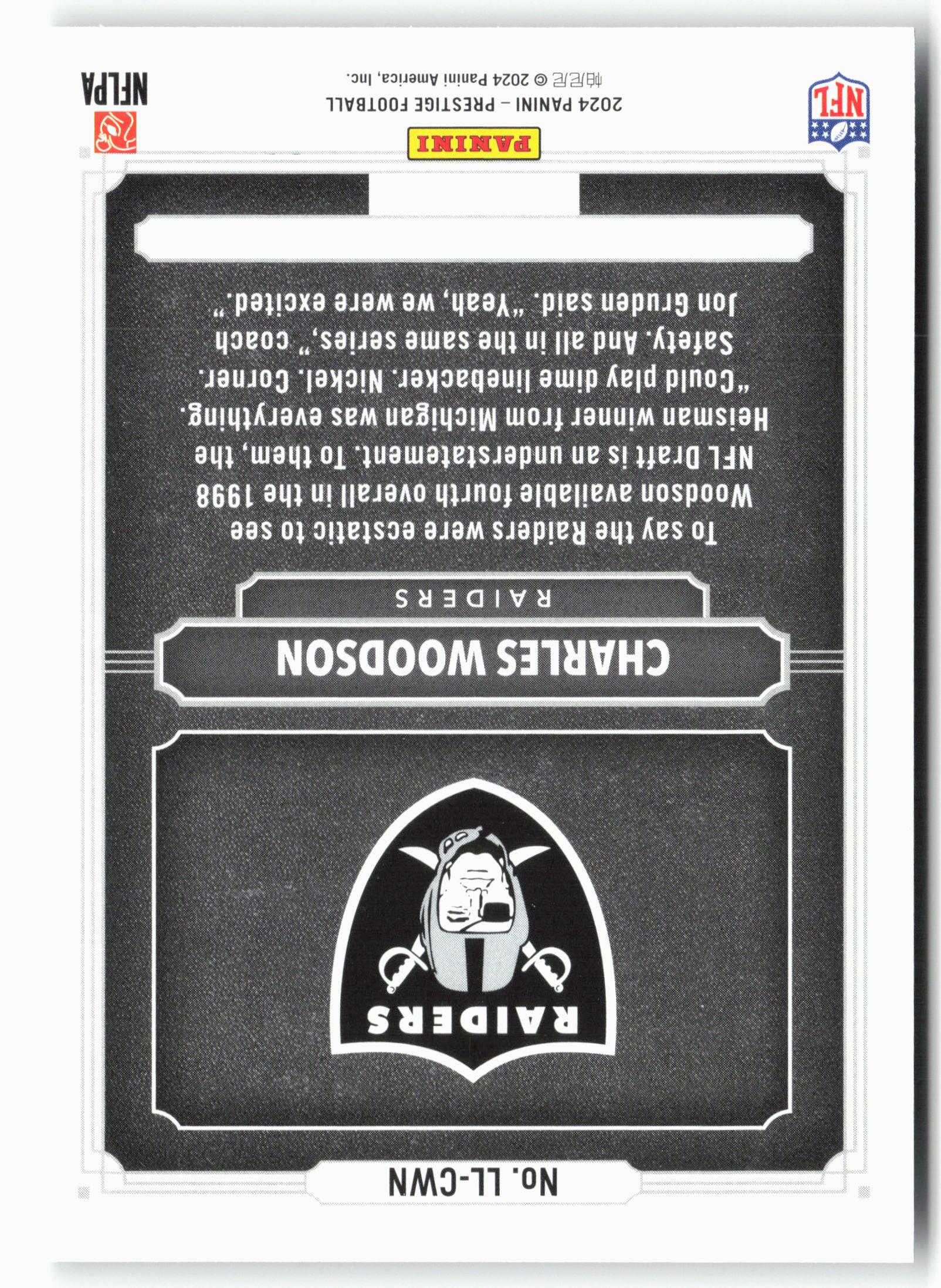 2024 Panini Prestige #LL-CWN Charles Woodson Living Legends