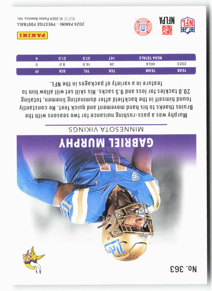 2024 Panini Prestige #363 Gabriel Murphy