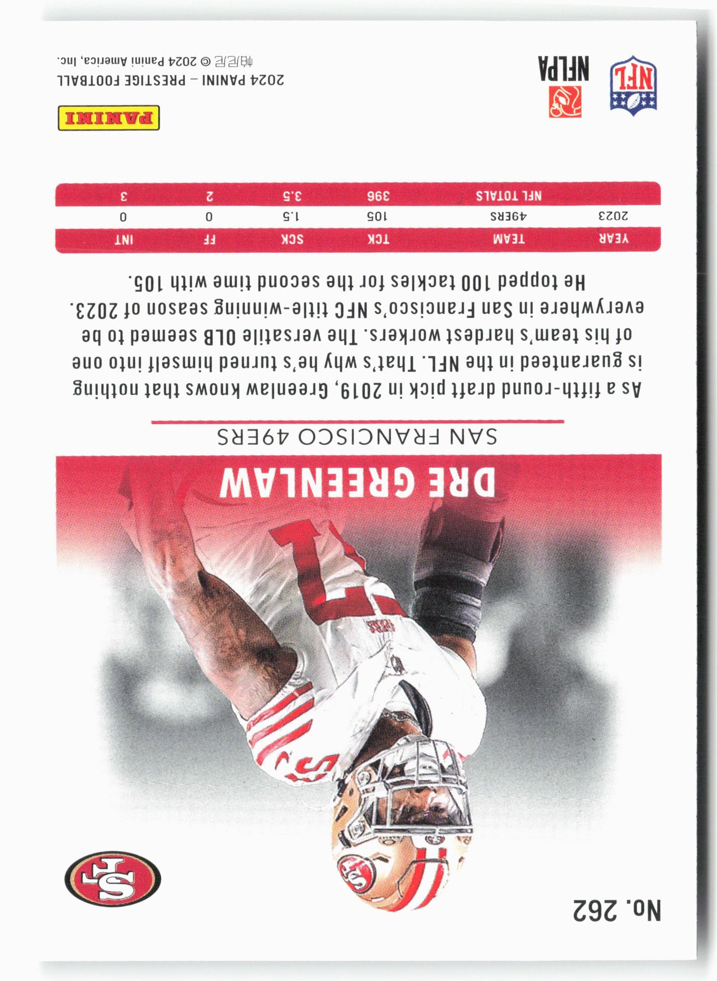 2024 Panini Prestige #262 Dre Greenlaw