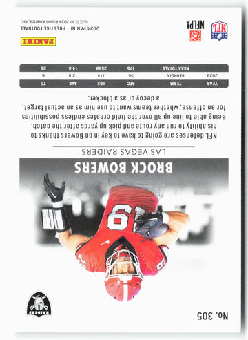 
2024 Panini Prestige #305 Brock Bowers