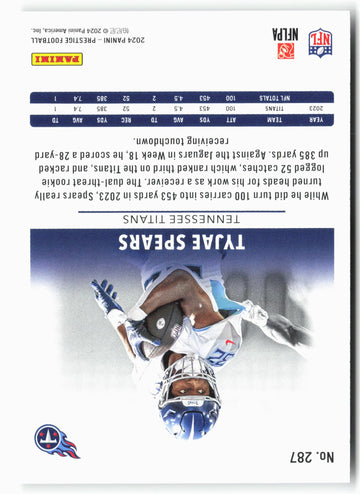 
2024 Panini Prestige #287 Tyjae Spears