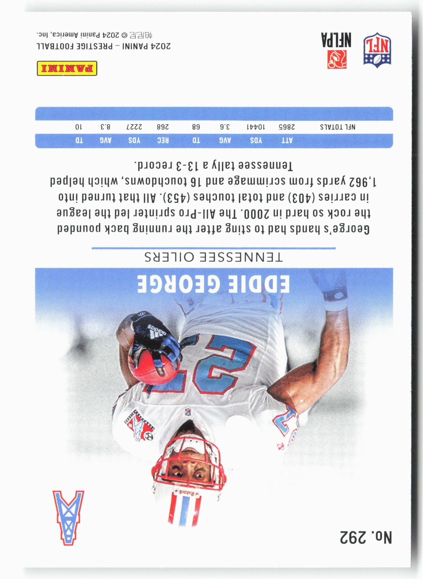 2024 Panini Prestige #292 Eddie George