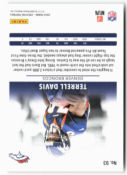 2024 Panini Prestige #93 Terrell Davis