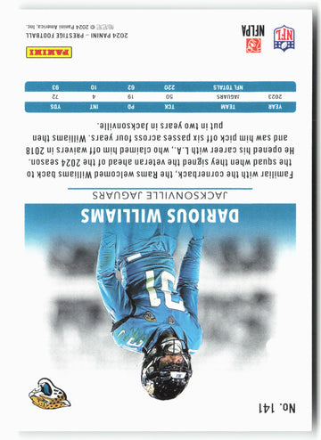 
2024 Panini Prestige #141 Darious Williams