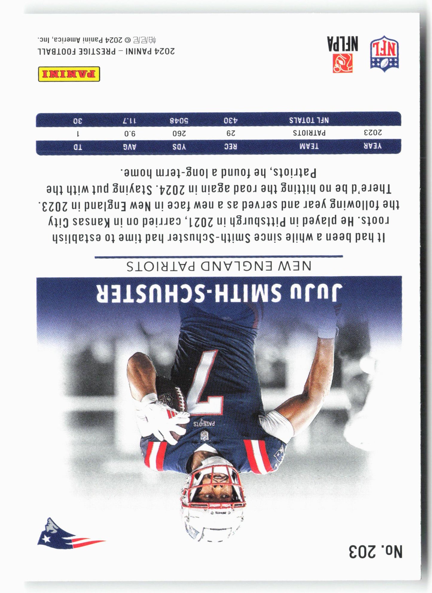 2024 Panini Prestige #203 JuJu Smith-Schuster