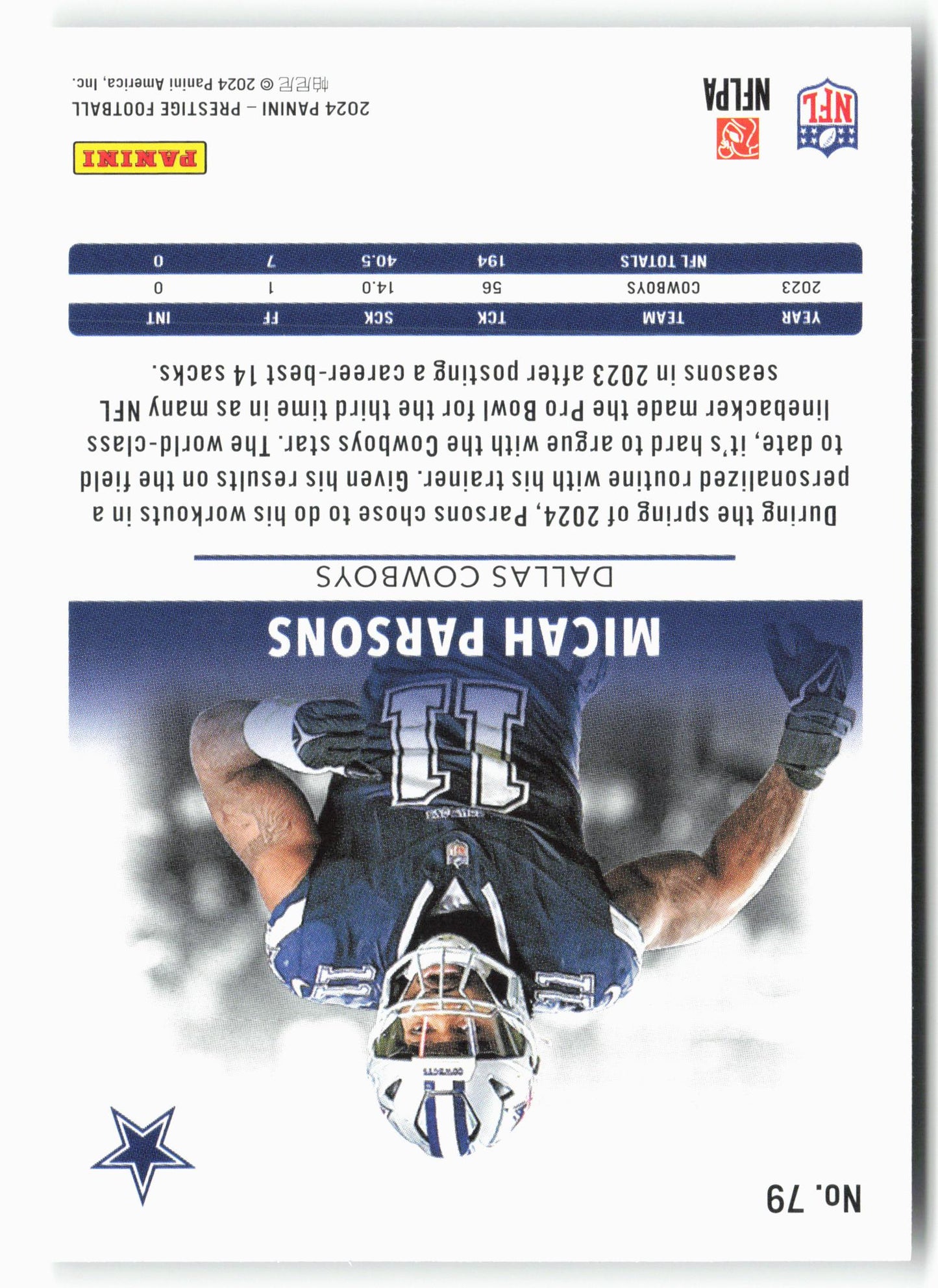 2024 Panini Prestige #79 Micah Parsons