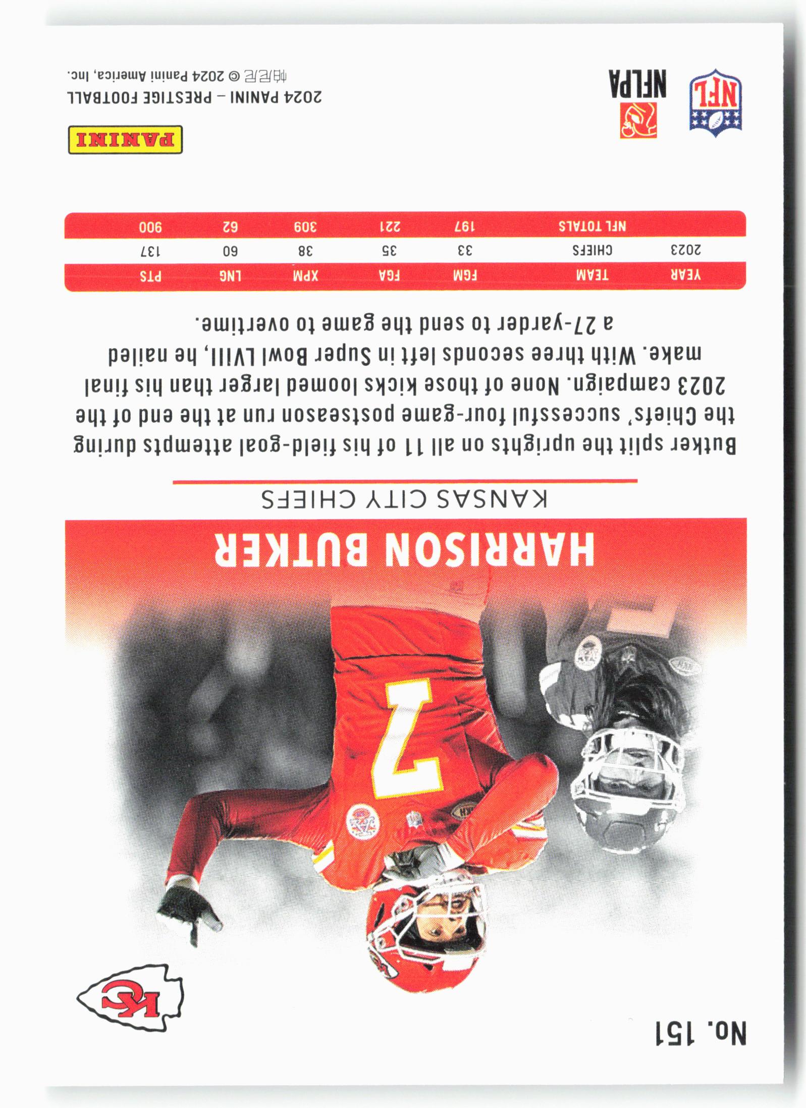 2024 Panini Prestige #151 Harrison Butker