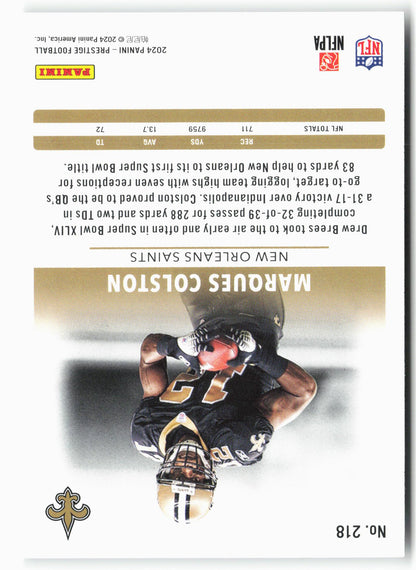 2024 Panini Prestige #218 Marques Colston