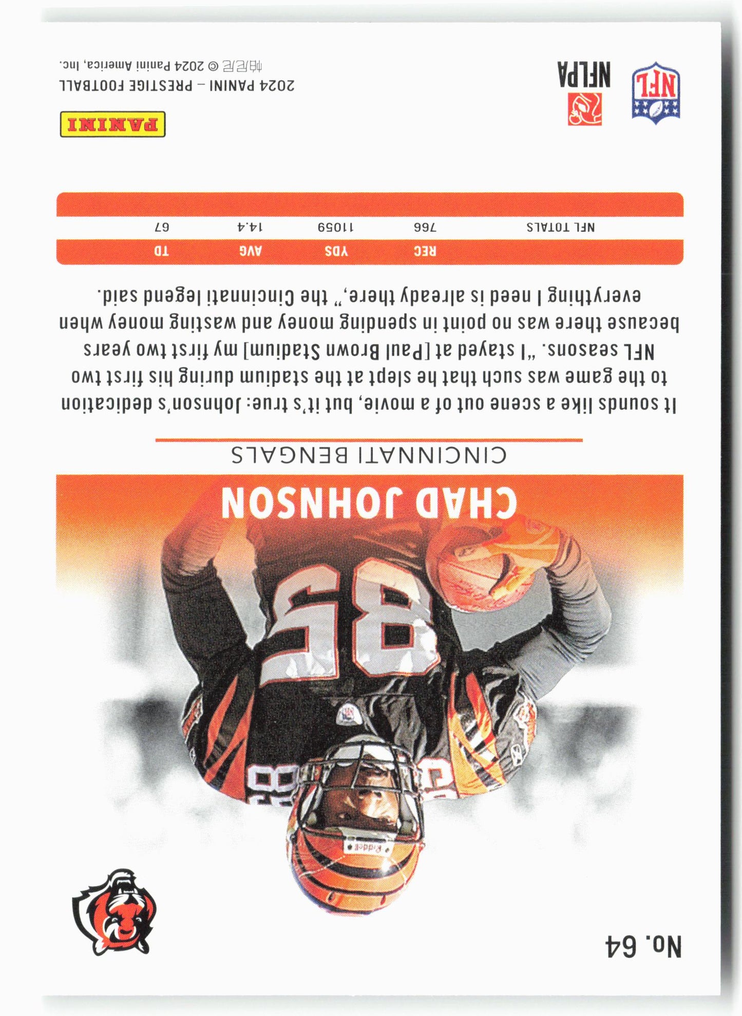 2024 Panini Prestige #64 Chad Johnson