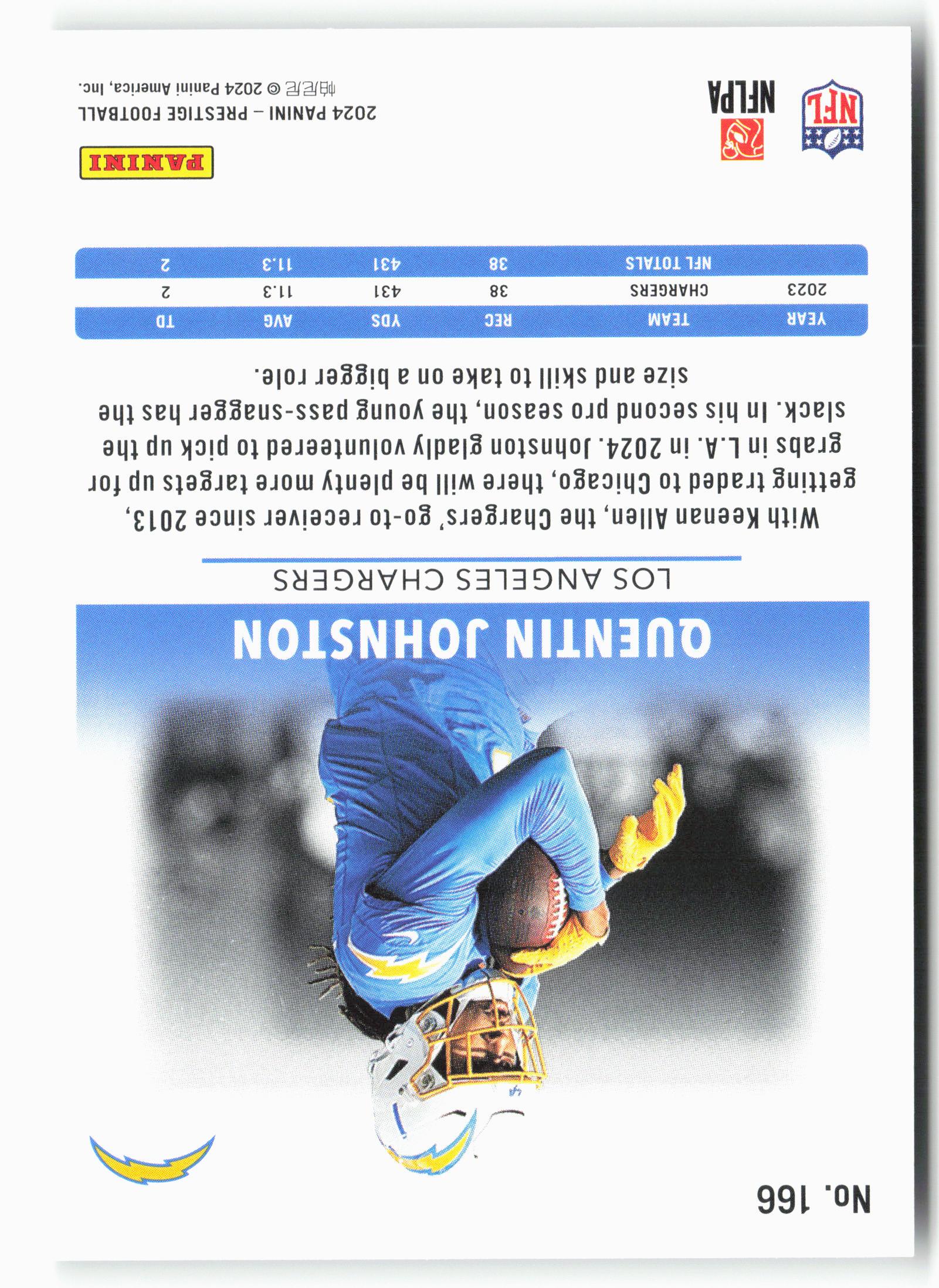 2024 Panini Prestige #166 Quentin Johnston