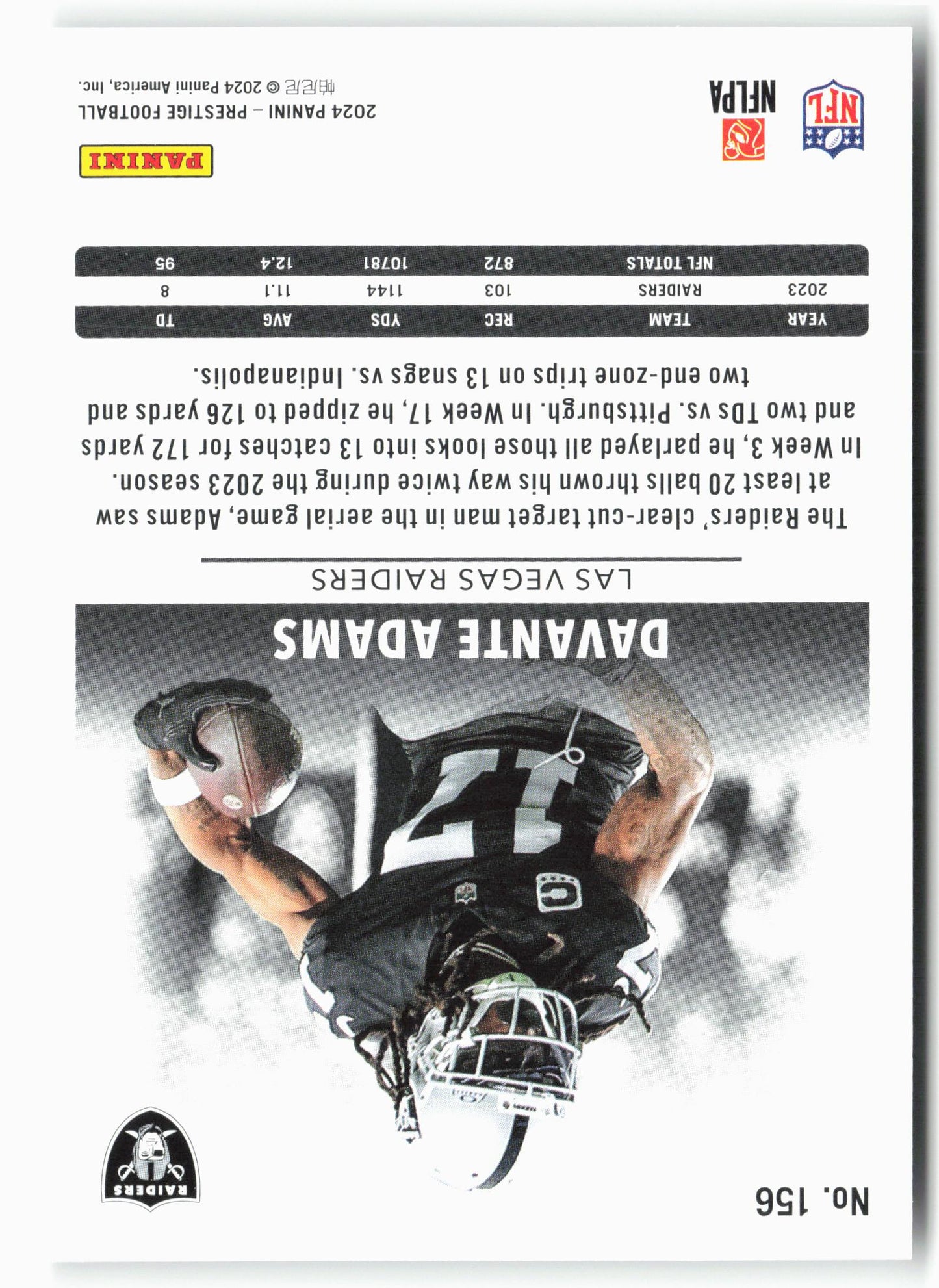 2024 Panini Prestige #156 Davante Adams