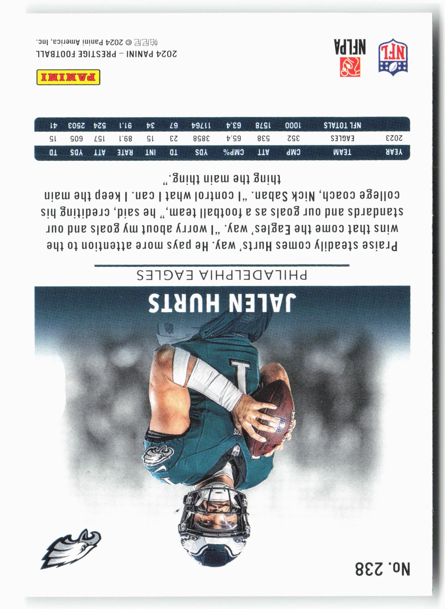 2024 Panini Prestige #238 Jalen Hurts