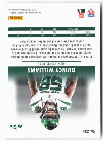 
2024 Panini Prestige #233 Quincy Williams