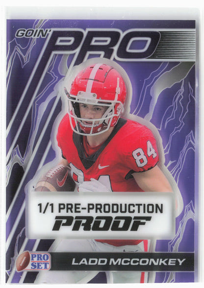 2024 Leaf Pro Set Football Ladd Mcconkey 1/1