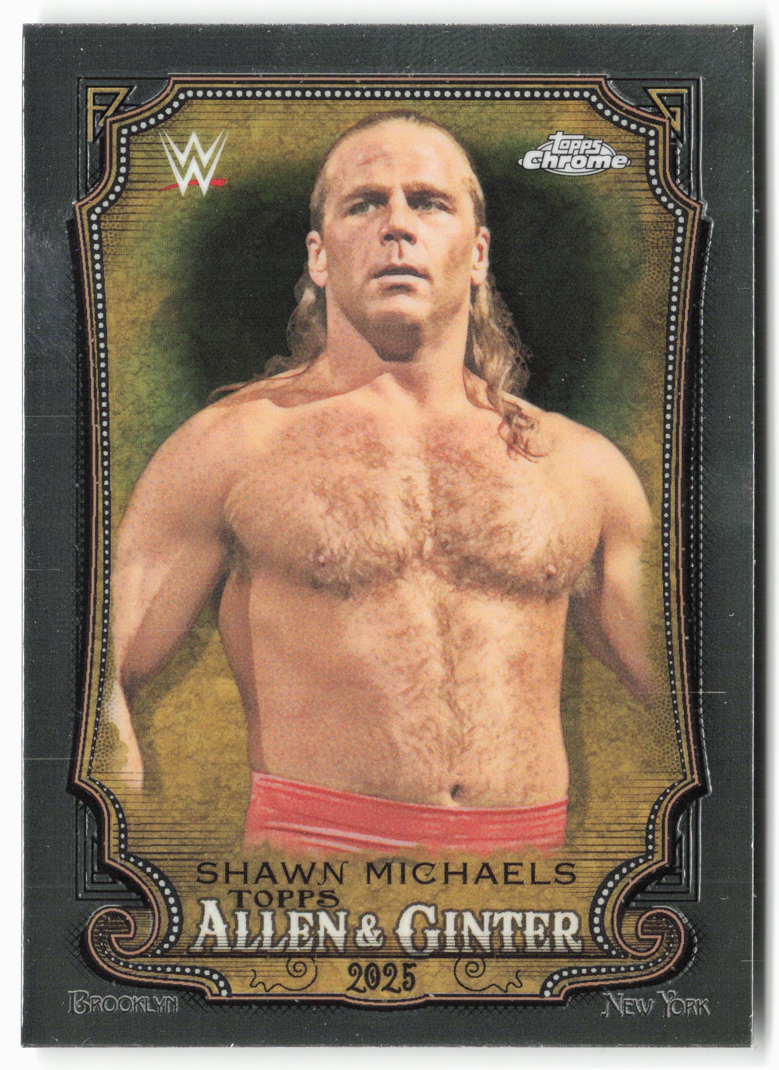 2025 Topps Chrome WWE #AG-SML Shawn Michaels Allen & Ginter