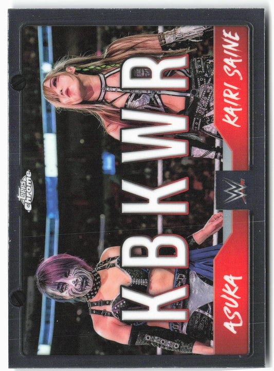 2025 Topps Chrome WWE #TAG-KBW Asuka / Kairi Sane Tag Team