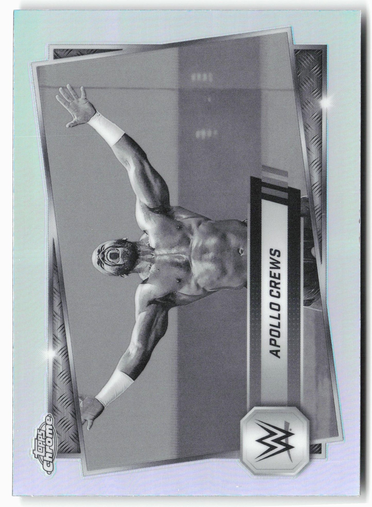 2025 Topps Chrome WWE #114 Apollo Crews Sepia Refractor