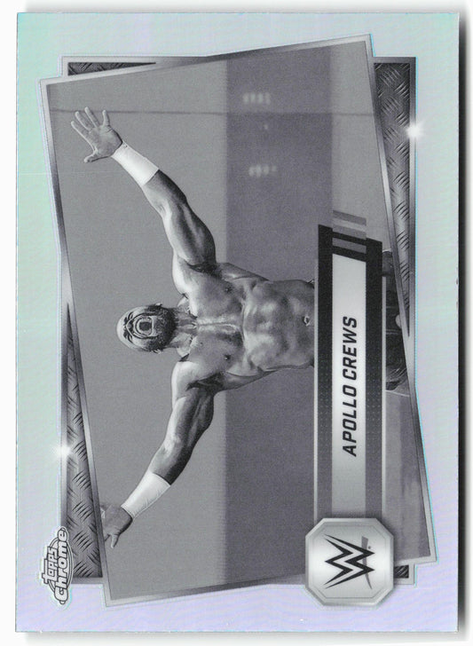2025 Topps Chrome WWE #114 Apollo Crews Sepia Refractor