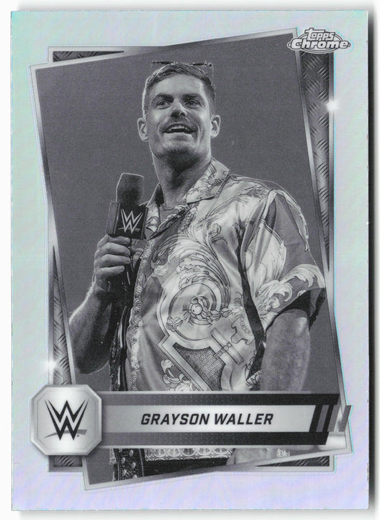 2025 Topps Chrome WWE #13 Grayson Waller Sepia Refractor