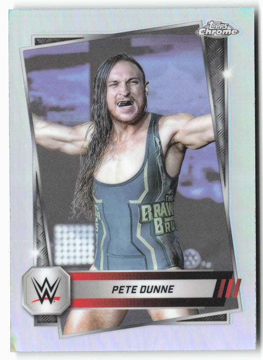 2025 Topps Chrome WWE #34 Pete Dunne Refractor