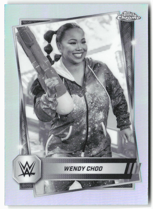 2025 Topps Chrome WWE #125 Wendy Choo Sepia Refractor