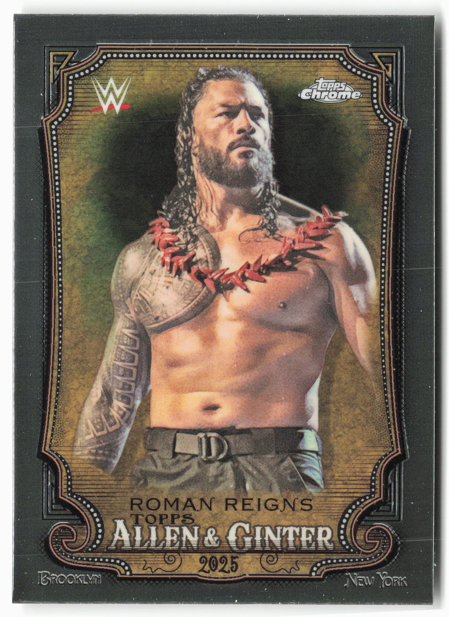2025 Topps Chrome WWE #AG-RRN Roman Reigns Allen & Ginter