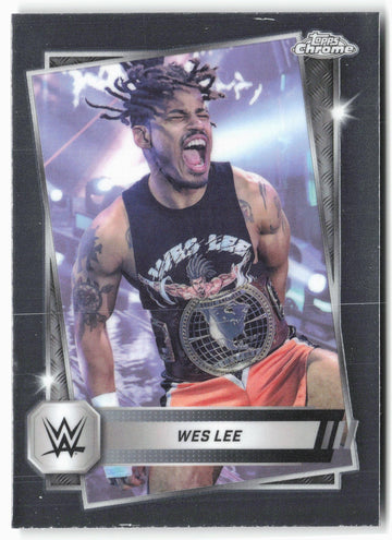 
2025 Topps Chrome WWE #156 Wes Lee