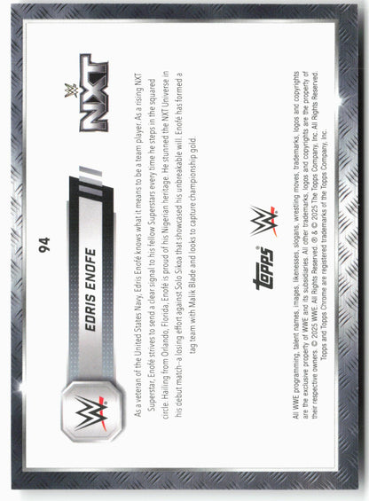 2025 Topps Chrome WWE #94 Edris Enofe