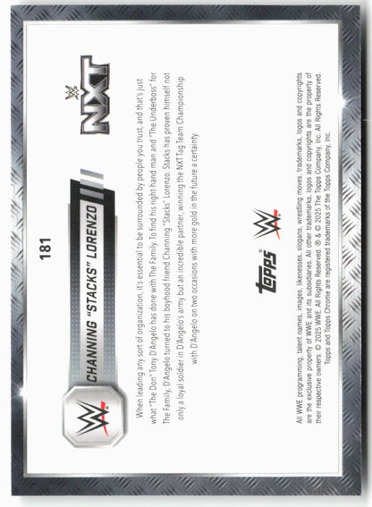 2025 Topps Chrome WWE #181 Channing "Stacks" Lorenzo