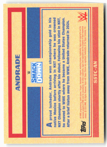 2025 Topps Chrome WWE #85TC-AN Andrade 1985 Topps Current