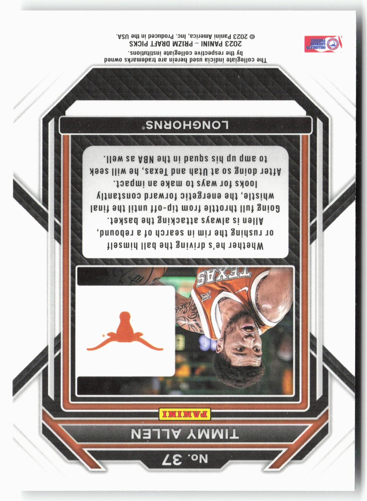 2023 Panini Prizm Draft Picks #37 Timmy Allen