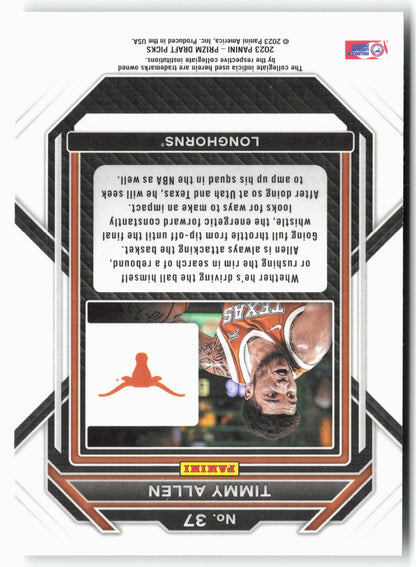 2023 Panini Prizm Draft Picks #37 Timmy Allen