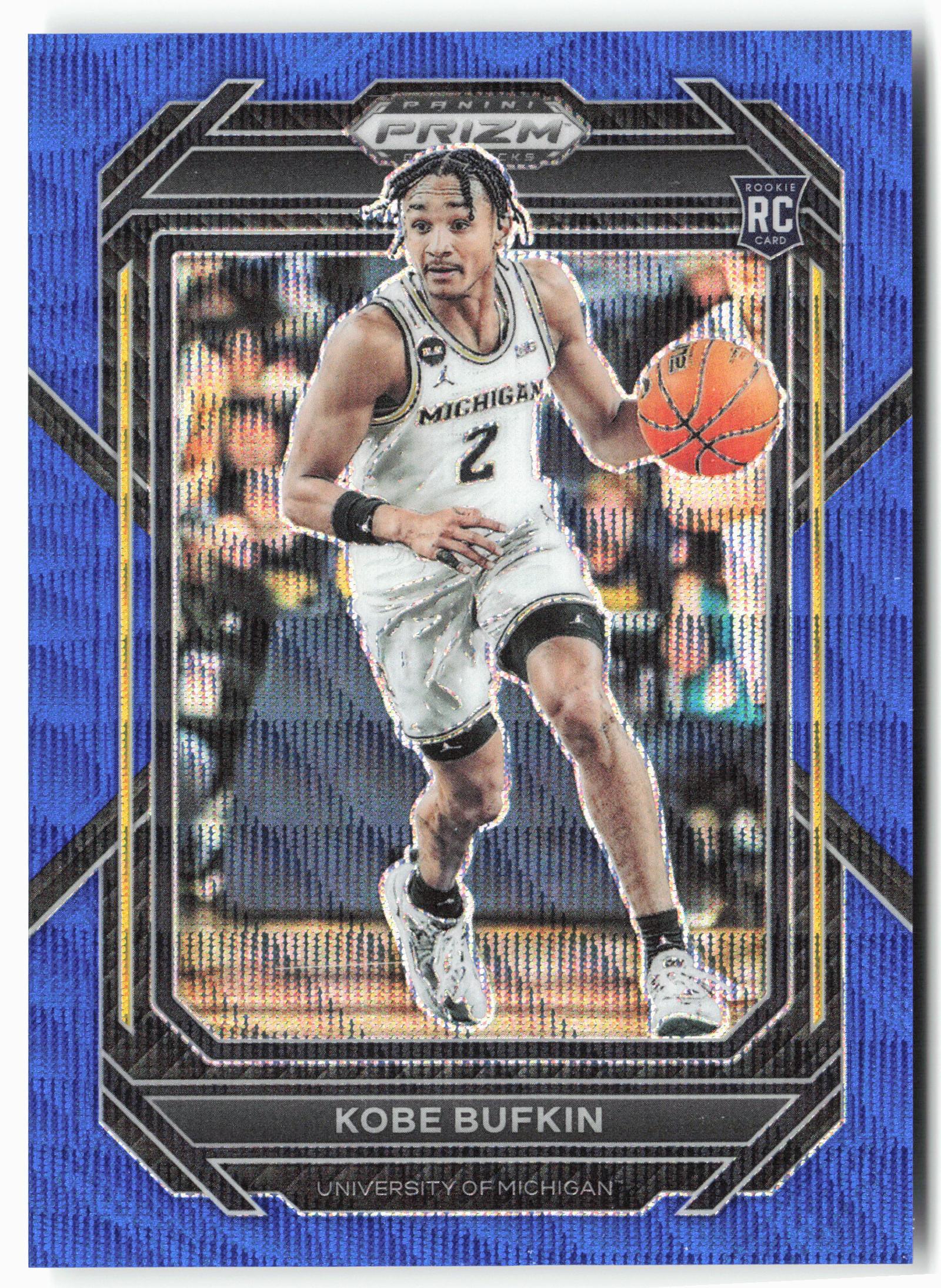2023 Panini Prizm Draft Picks #22 Kobe Bufkin Blue Wave #/249