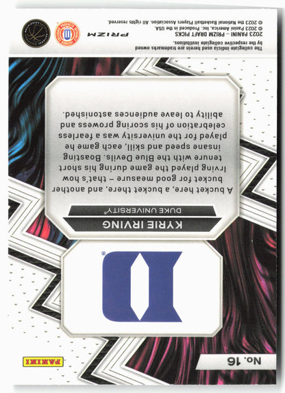 2023 Panini Prizm Draft Picks #16 Kyrie Irving Fearless Silver