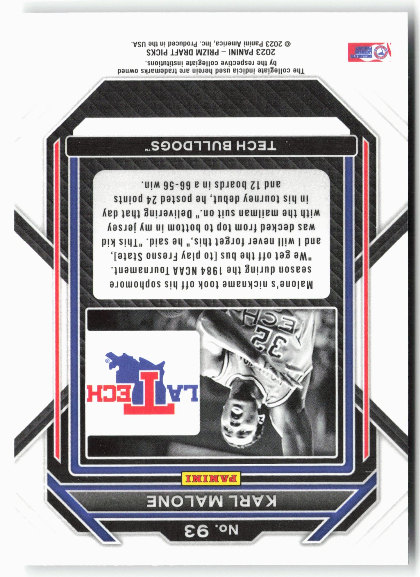 2023 Panini Prizm Draft Picks #93 Karl Malone