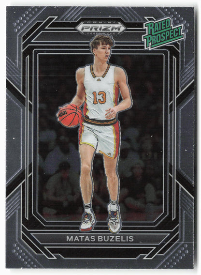 2023 Panini Prizm Draft Picks #3 Matas Buzelis Rated Prospect