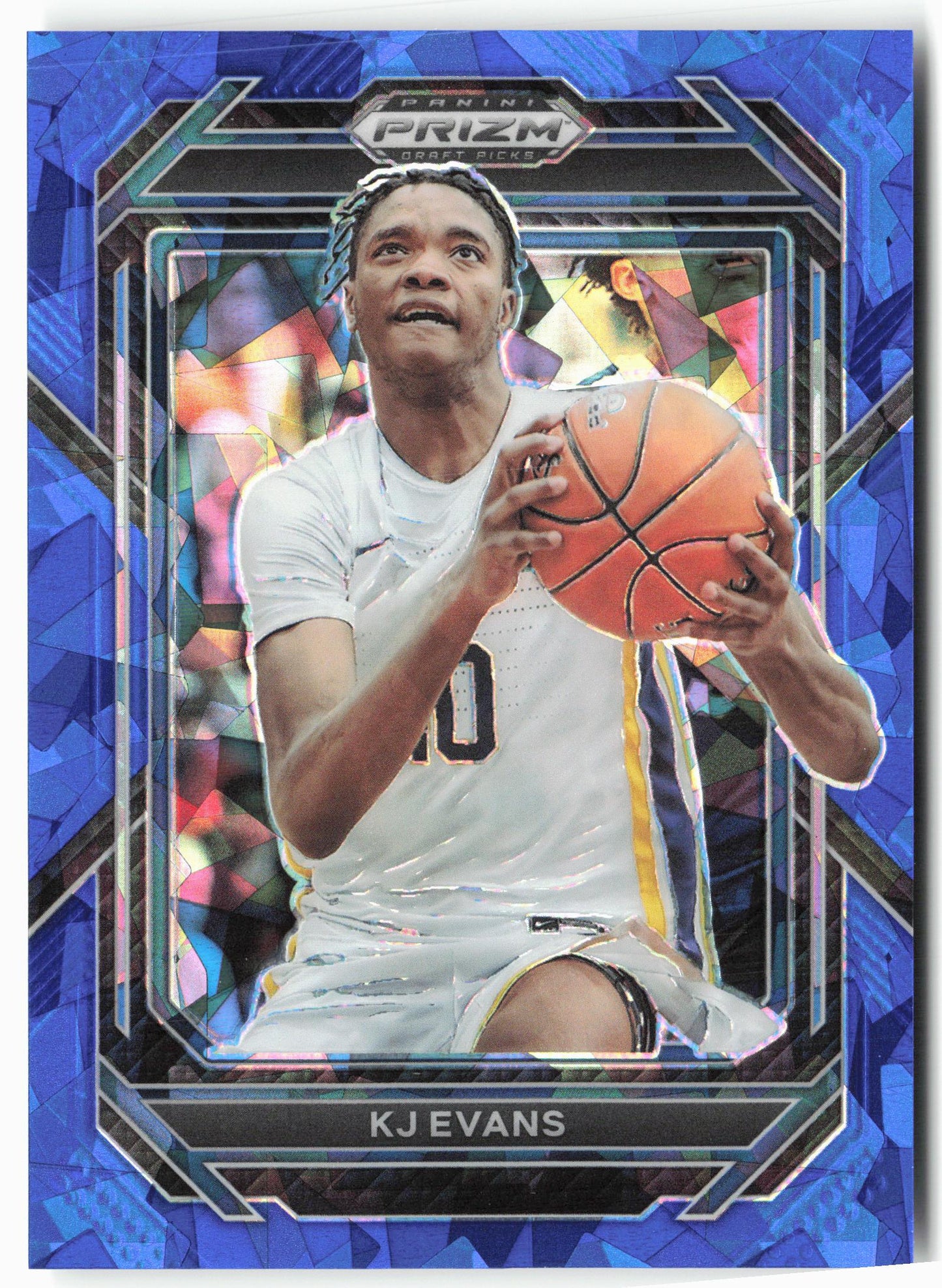 2023 Panini Prizm Draft Picks #14 KJ Evans Blue Ice #/99
