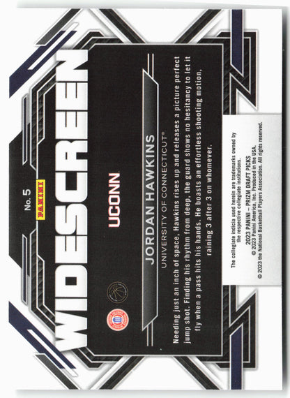 2023 Panini Prizm Draft Picks #5 Jordan Hawkins Widescreen