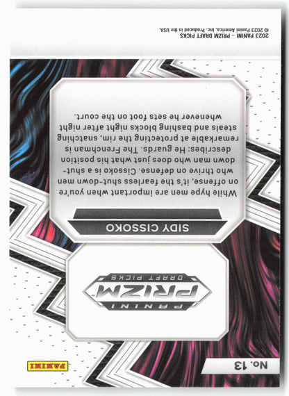 2023 Panini Prizm Draft Picks #13 Sidy Cissoko Fearless