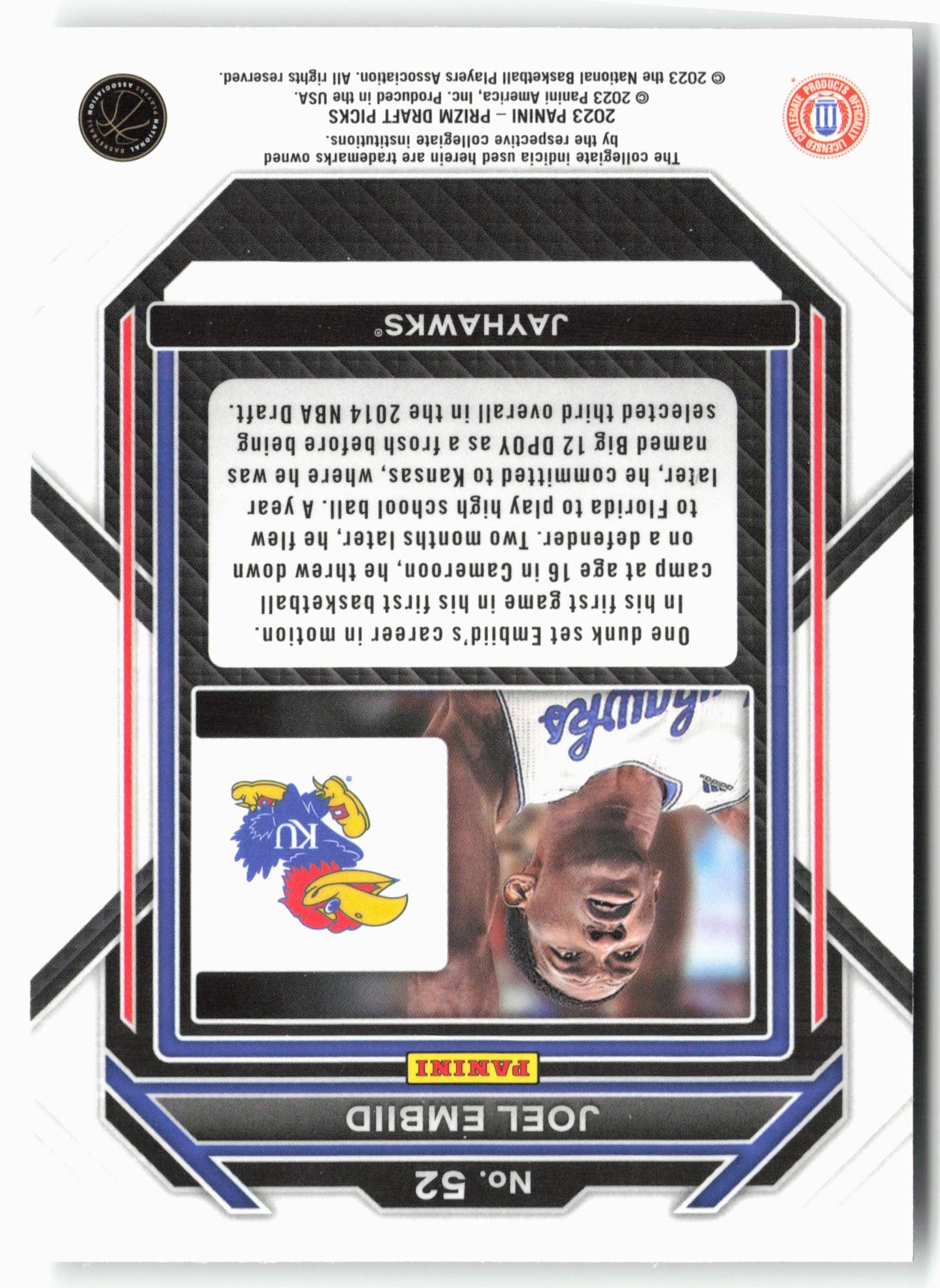 2023 Panini Prizm Draft Picks #52 Joel Embiid