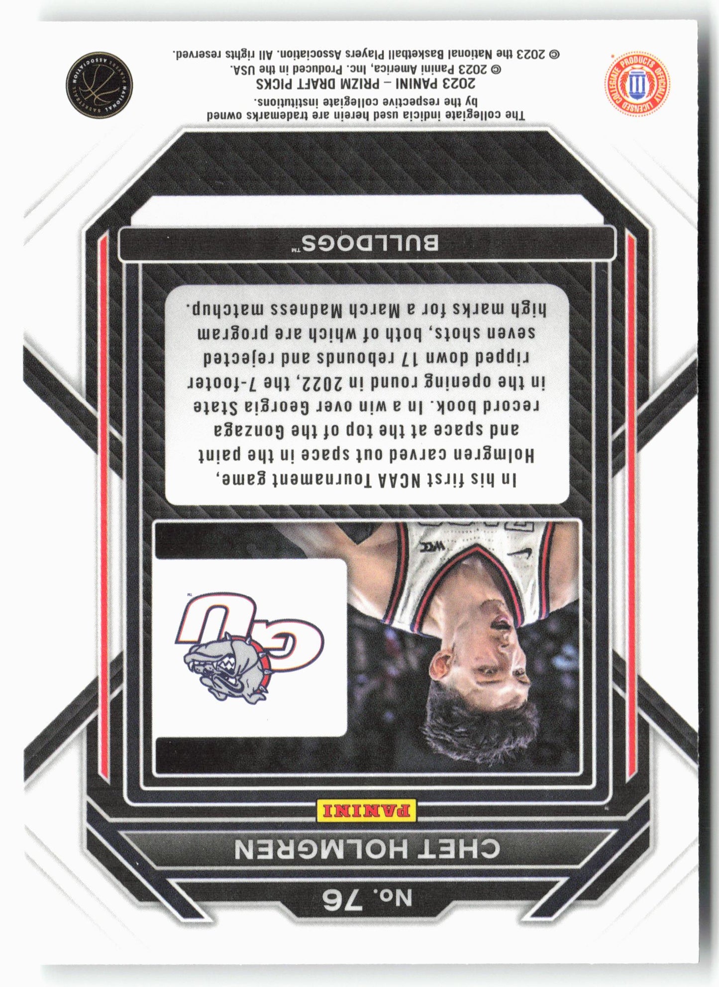 2023 Panini Prizm Draft Picks #76 Chet Holmgren