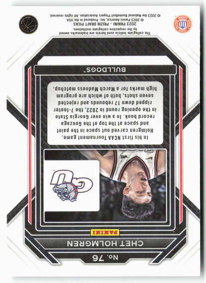 2023 Panini Prizm Draft Picks #76 Chet Holmgren