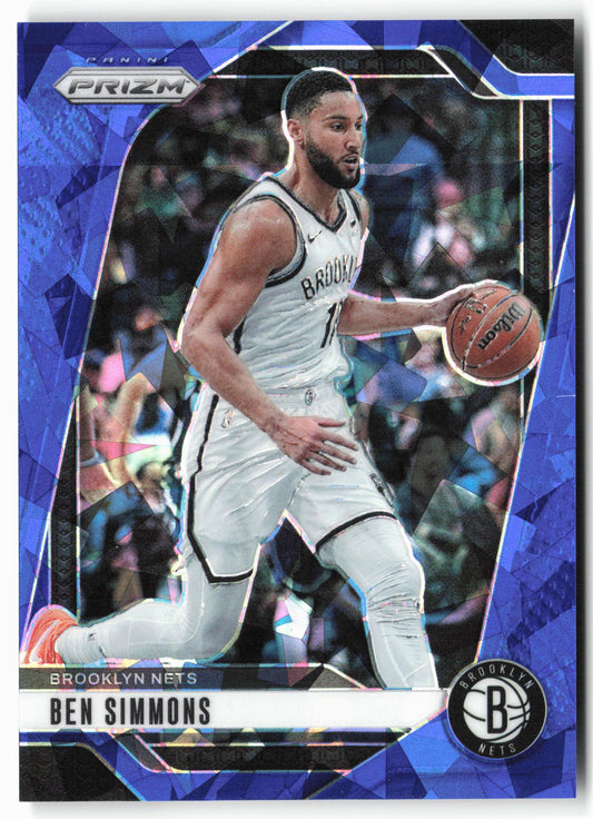 2024-25 Panini Prizm - Prizms Blue Ice #82 Ben Simmons #/125
