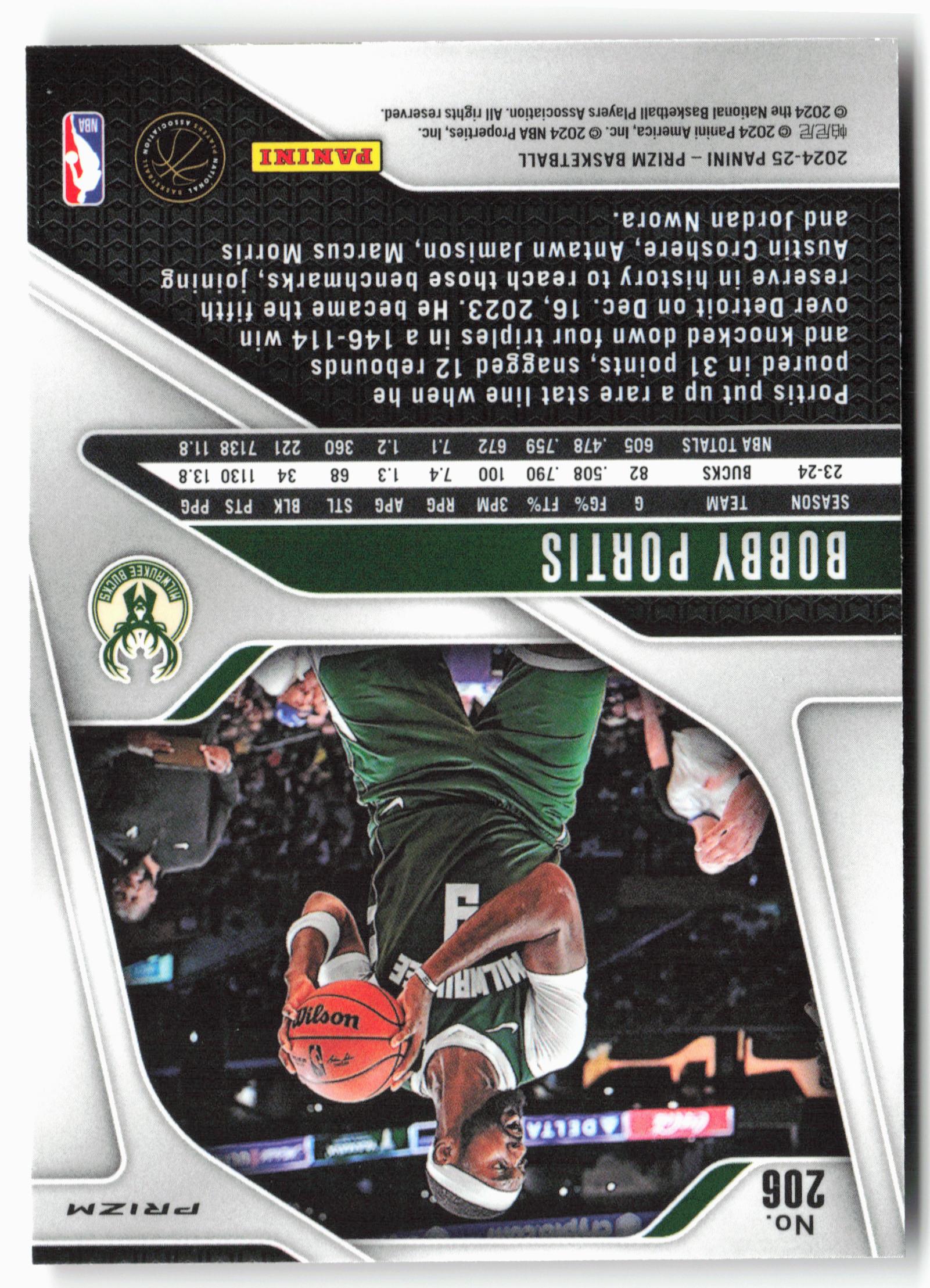 2024-25 Panini Prizm - Prizms Ruby Wave #206 Bobby Portis