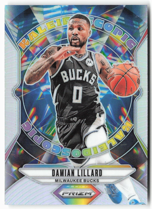 2024-25 Panini Prizm - Kaleidoscopic Prizms Silver #28 Damian Lillard