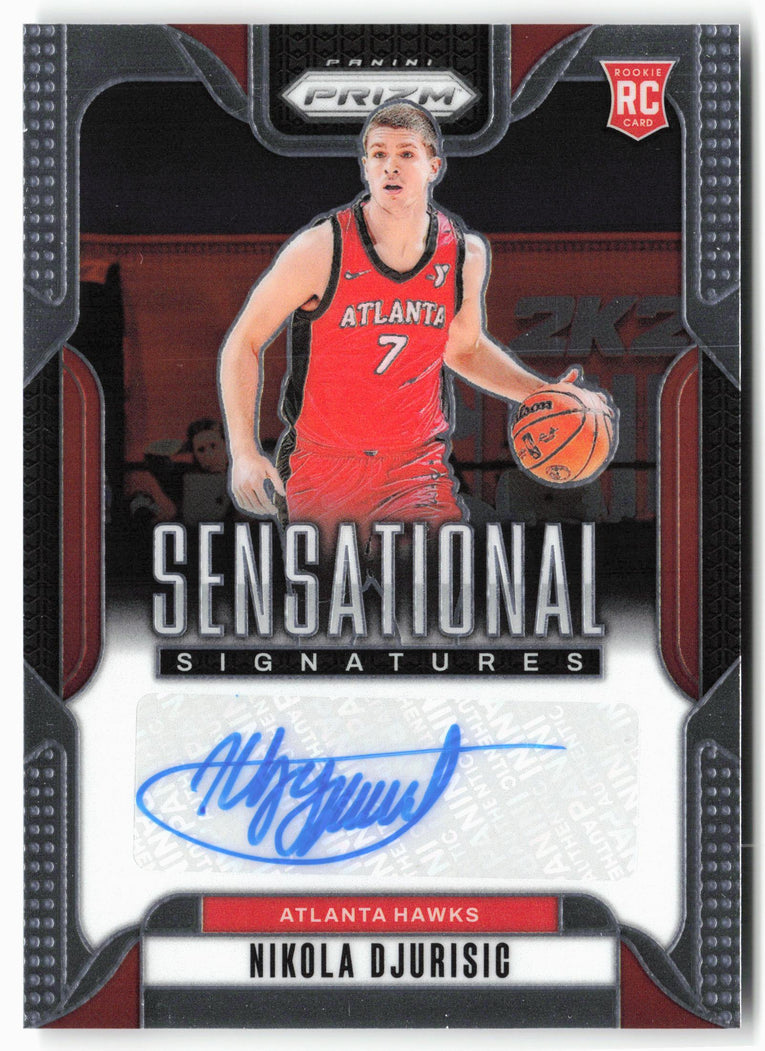 2024-25 Panini Prizm Nikola Djurisic RC Sensational Signatures #SS-NDJ