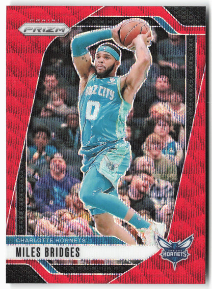 2024-25 Panini Prizm - Prizms Ruby Wave #43 Miles Bridges